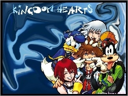 goofy, donald, postacie, Kingdom Hearts, duck